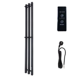 Полотенцесушитель электрический Маргроид Inaro профильный 120х12 R черный матовый